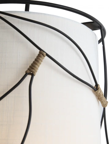 Подвесной светильник ST Luce Root SL6228.403.01 Черный/Бежевый E27 1*60W (220V, на проводе, круглые)