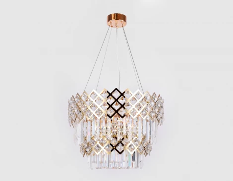 Подвесная люстра Ambrella TRADITIONAL TR5275 (220V, хрусталь, на тросе, круглые)