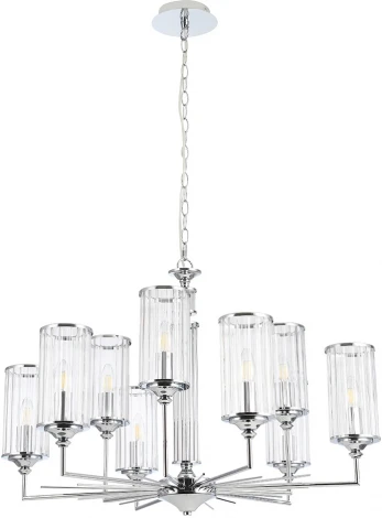 Подвесная люстра Crystal Lux GLORIA SP9 CHROME (220V, на цепи)