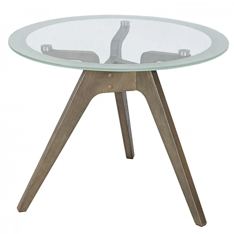 Стол журнальный Рилле 449 шимо/стекло прозрачное Mebelik 009587