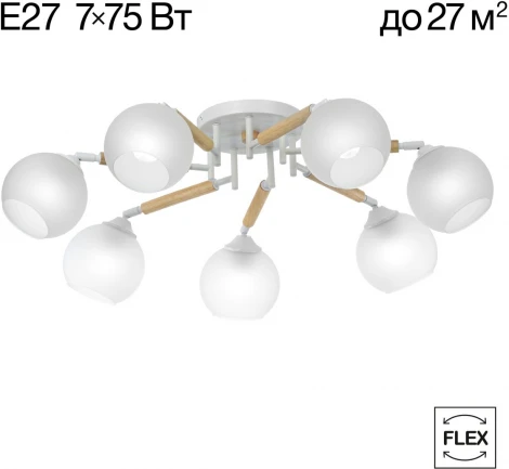 Потолочная люстра на штанге Citilux Tika CL133170 (220V, шарики)