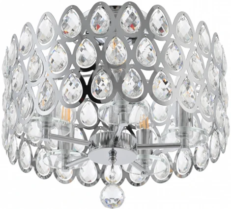 Потолочная люстра хрустальная на штанге Arte Milano Sorrento-1019 371019/5/50/390 CR (220V)