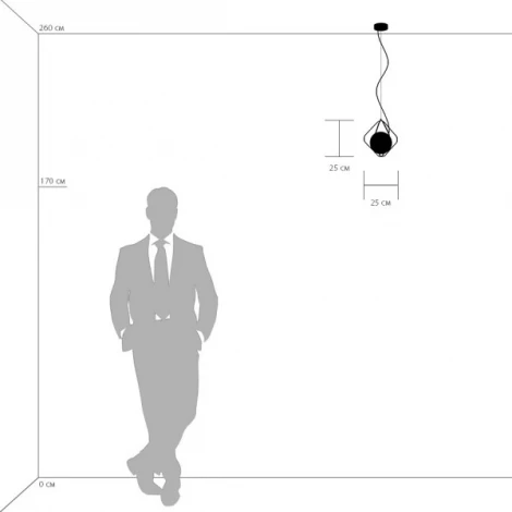 Подвесной светильник Lightstar Globo 803317 (220V, на тросе, шар)