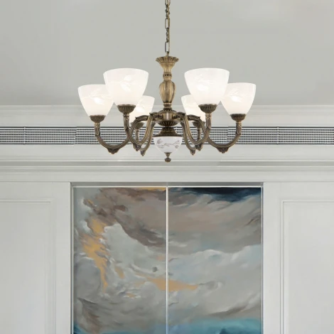 Подвесная люстра Arte Milano AM343837 347837/6 AB (220V, на цепи)