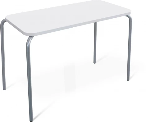 Стол SHT-T35 100/50 белый матовый/хром лак Sheffilton 9873642301