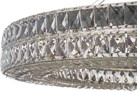 Подвесная люстра Arti Lampadari Sora Sora E 1.5.100.100 N (220V, хрусталь, на тросе, кольцо)