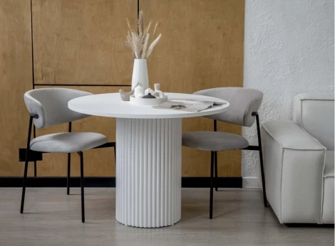 Кухонный стол Notta Барел (Металл,МДФ/Белый) арт.615163