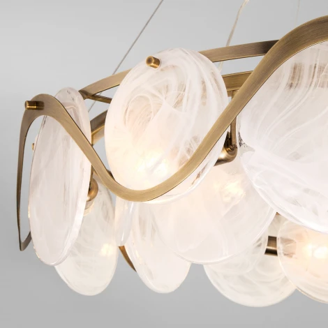 Подвесная люстра Wi-Fi Bogate's Galicia 354/8 Smart (322/8) (220V, управление смартфоном, голосовое управление, умный дом - Minimir Home, Алиса, Маруся, Салют, на тросе, круглые)