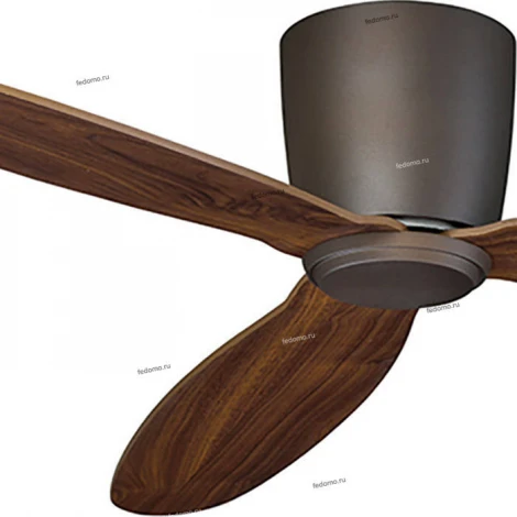 Вентилятор потолочный с пультом управления Casafan Eco Plano, 3 лопасти, коричневый, кедр
