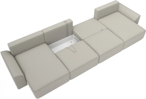 Диван п-образный Лига-048 НПБ лонг Лига Диванов (Рогожка) арт.128339