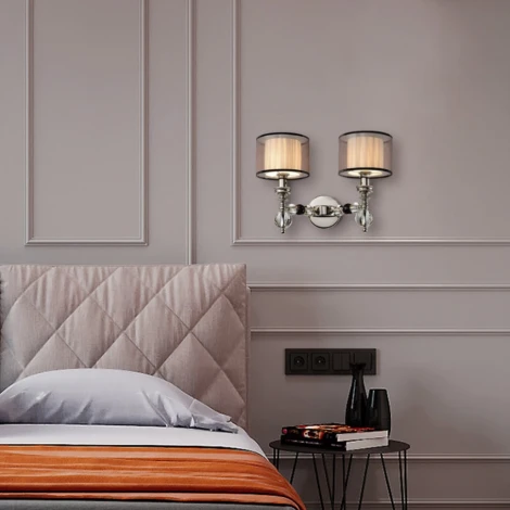 Бра Lumien Hall Monelya LH1054/2W-NK-WT