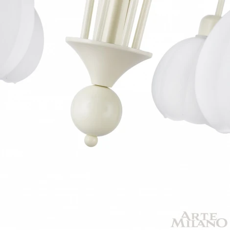 Потолочная люстра на штанге Arte Milano Napoli 315066/D800/8 IV (220V, цветы)
