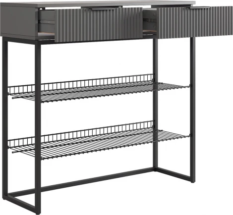 Обувница Классная 1 Mebelson (ЛДСП,Металл/Графит,Черный) арт.172188,3324