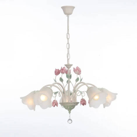Подвесная люстра Vitaluce V1739-0/5 (220V, на цепи, цветы, листья)