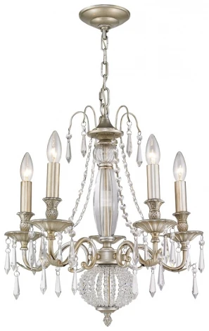 Подвесная люстра Wertmark Adele WE302.05.203 (220V, хрусталь, на цепи, подсвечник, свеча)