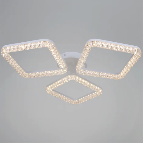 Потолочная люстра светодиодная на штанге с регулировкой цветовой температуры, яркости и ночным режимом Reluce 19848-0.3-03A WH