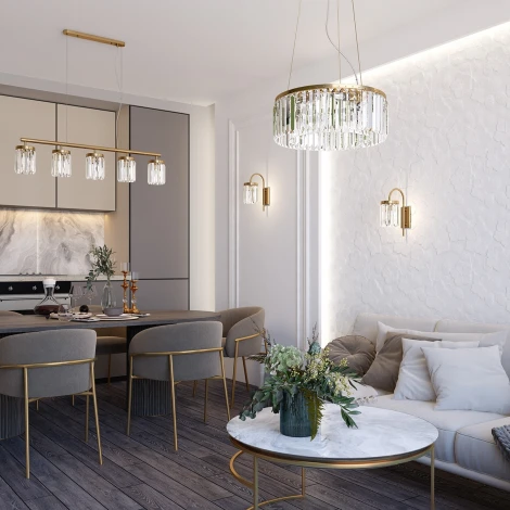 Бра Odeon Light Vassa 4987/1W (220V, хрусталь)