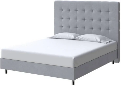 PROxSON Кровать Madrid Boxspring Standart (Ткань: Велюр Monopoly Ниагара (960)) 200x200