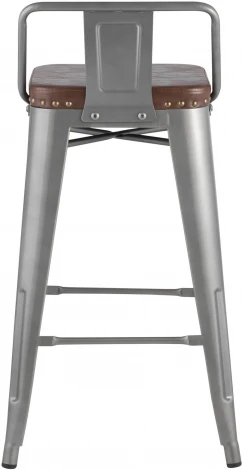 Стул полубарный Stool Group TOLIX SOFT серебристый УТ000001291