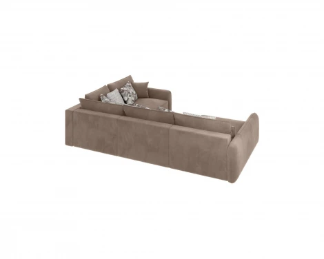 Диван угловой бежевый D1 Портленд AAA4157001 Premier 09