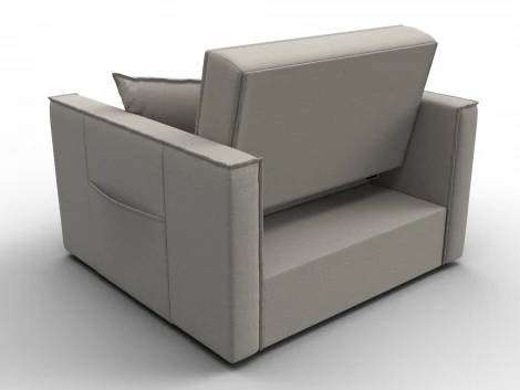 Кресло-кровать Лига-104 (80) (ЛДСП,Брус,Фанера,Рогожка/Бежевый) Лига Диванов 134842