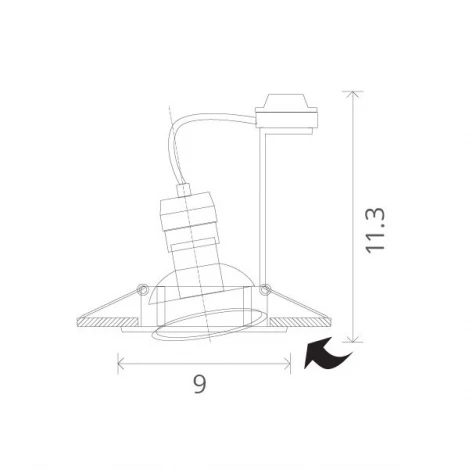 Встраиваемый точечный светильник Arte Lamp Eclipse A2108PL-3SS