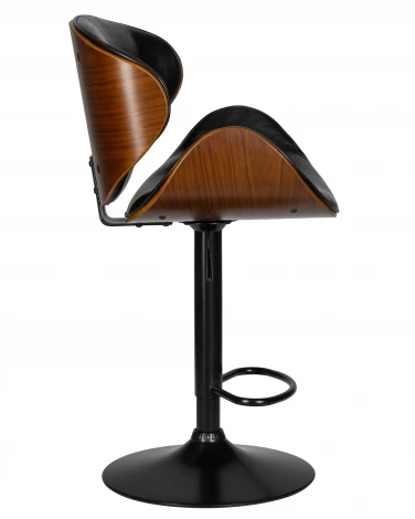 Стул барный JACK BLACK (цвет черный глянец PU ABD 002)