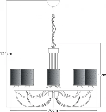 Подвесная люстра Arte Lamp Ombra A2995LM-8CC