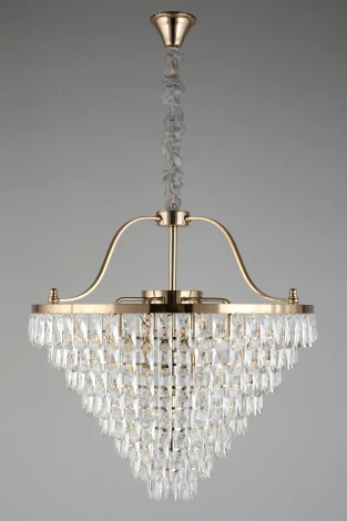 Подвесная люстра каскадная Aployt Gerta APL.725.13.13 (220V, хрусталь, на цепи)