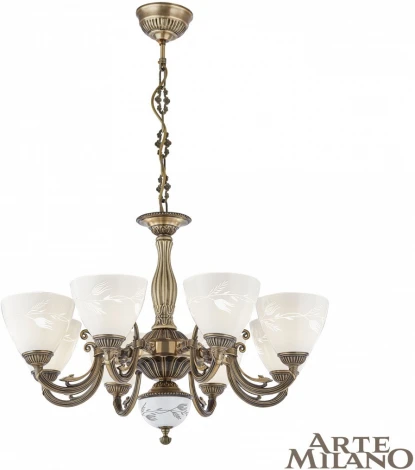 Подвесная люстра Arte Milano AM343659 343659/8 AB (220V, на цепи)