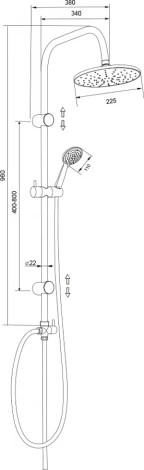 Душевая стойка Olive'S KDC01