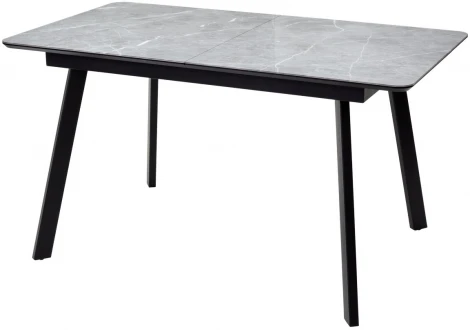 Стол АРУБА 140 СКОРПИО, стекло / ЧЕРНЫЙ