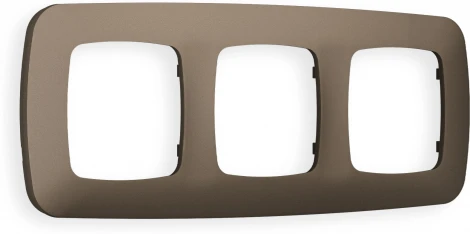 Рамка Ambrella Volt OMEGA Ecta (Темная бронза матовый) 3-ая OF140633