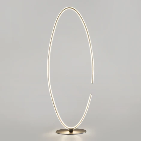 Торшер Eurosvet Gap 80415/1 сатин-никель (LED, 220V, кольцо)