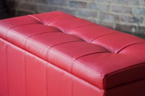 Банкетка Dreambag Лонг Красная ЭкоКожа 13118