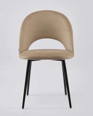 Стул MyFar Бенедикт капучино велюр MF1010-1