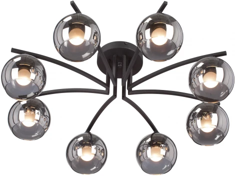 Потолочная люстра на штанге Vitaluce V4285-1/8PL (220V, шарики)