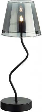 Настольная лампа Lumion Smoky 6570/1T черный/дымчатый/металл/стекло G9 1*20W 220V