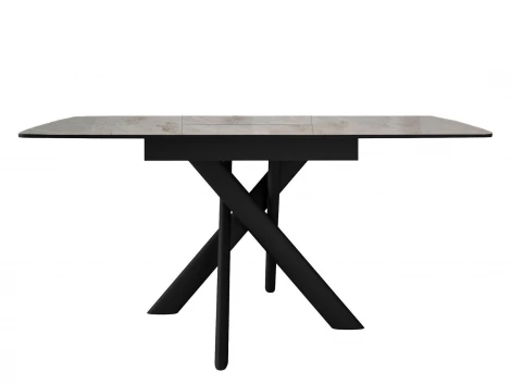 Стол DKB110, Керамика Italian Grey (глянец серый)/подстолье черное/опоры черные Dikline 00-00085041