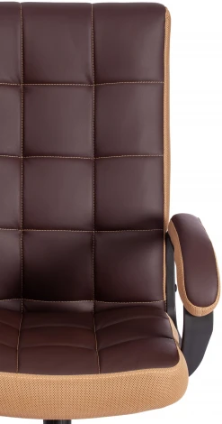 Кресло TRENDY (22) кож/зам/ткань, коричневый/бронзовый, 36-36/21 Tetchair 19516