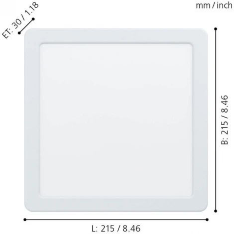 Встраиваемый точечный светильник Eglo Fueva 5 99181 (LED, 220V)