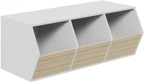 Ящик для игрушек Campi ОГОГО 724404 (белый, ясень коимбра)