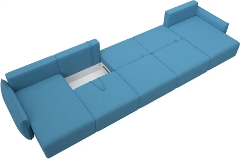 Диван п-образный Лига-051 НПБ МегаЛонг Лига Диванов (Рогожка) арт.128675