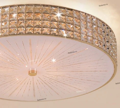 Потолочный светильник круглый Citilux Портал CL324102 (220V, хрусталь K9)