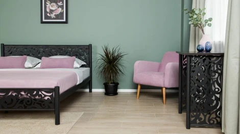 Туалетный столик Пармин черный шагрень Форвард 102282