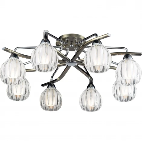 Потолочная люстра N-Light 404 404-08-13 chrome + antique brass