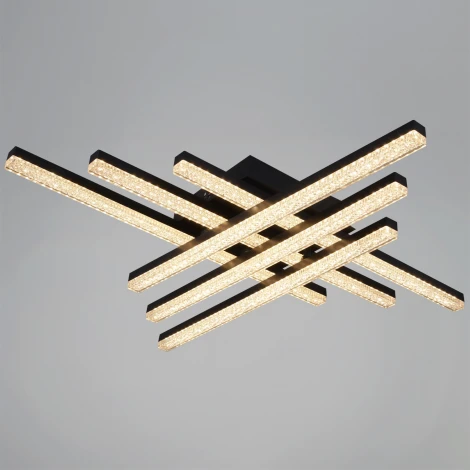 Потолочная люстра светодиодная с регулировкой цветовой температуры, яркости и ночным режимом Reluce 79560-0.3-06 BK