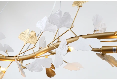 Подвесная люстра Favourite Ginkoa 4080-8P (220V, на тросе, листья)