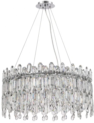 Подвесная люстра Legacy 2158/09/08P Stilfort (220V, хрусталь, подвески, на тросе, круглые)