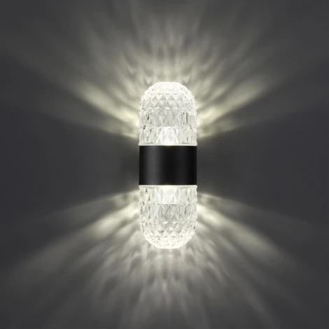 Настенный светильник уличный Novotech Estima 359296 STREET черный IP65 LED 14W 4000K 220V (круглые)